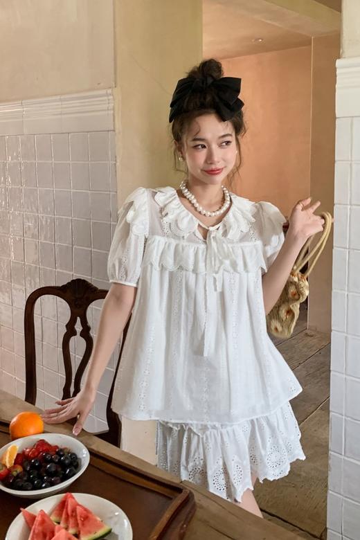 L.Fleuri 甜美可爱花边蕾丝上衣半裙套装 16485 商品图5