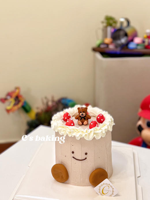 （标准4寸）可可爱爱jellycat蛋糕（外层是淡巧克力忌廉）（默认自提，收费配送请联系客服） 商品图0