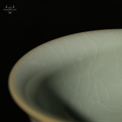 问鼎汝瓷紫金釉经典款天青如意杯 商品图1