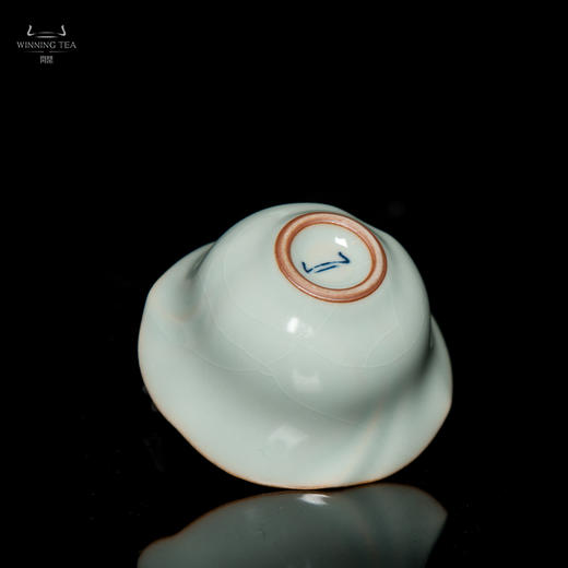 问鼎汝瓷鼎峰系列天青老款雨荷杯 商品图1