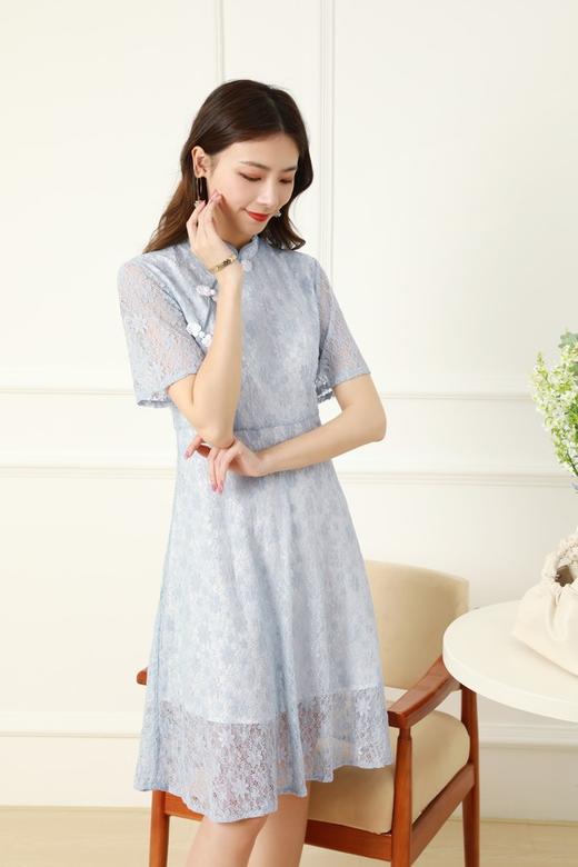 ELLA JADE 半高领蕾丝旗袍 12759 商品图4