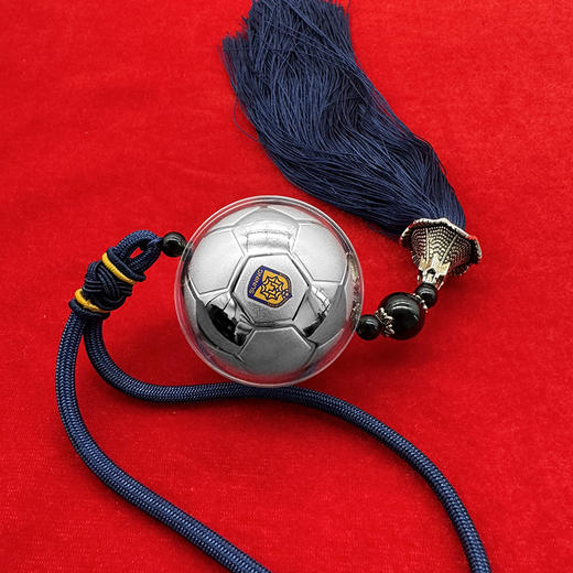 纯银足球挂件 银球寓意赢球 含纯银6.8克 商品图1