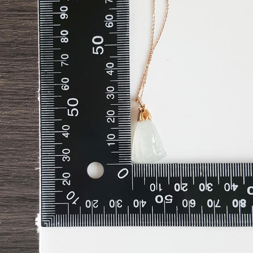 【天然正品】AU750精品玫瑰金镶冰种莲蓬造型翡翠（多子多福）吊坠项链170624XY13 商品图5