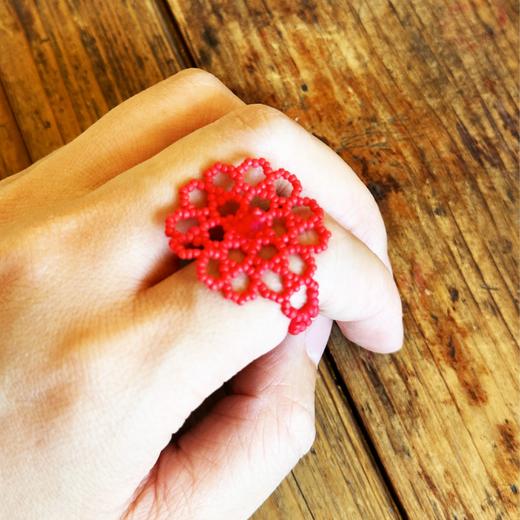 PENTA 菊花指环 红 商品图0