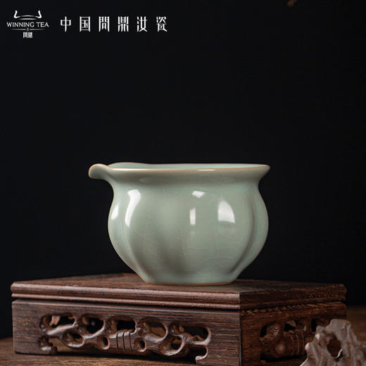 问鼎汝瓷鼎峰系列天青老款祥钟公杯 / 紫荆公杯 / 蒜头公杯 商品图2