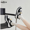 Safiya/索菲娅2024秋季百搭小个子松糕厚底增高休闲运动板鞋 SF43112102 商品缩略图4