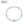 ZEGL设计师小彩串天然绿松石手链手串女小众多巴胺叠戴串珠手饰品 商品缩略图2