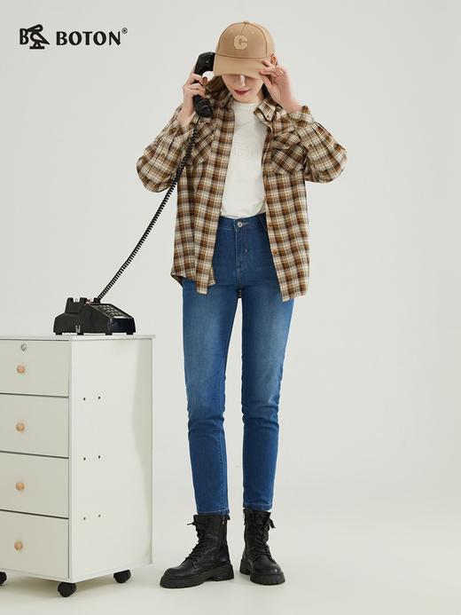 【速干透凉】波顿高端女士窄脚牛仔长裤高腰舒适百搭LE295123 商品图2