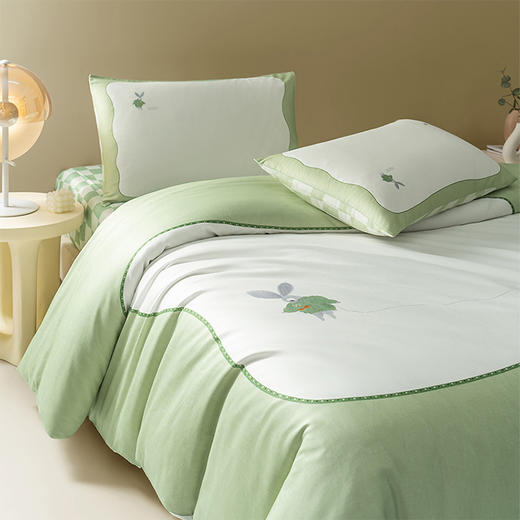 【开团】测评推荐-绘睡 60支纯棉贡缎抗菌四件套 床单款 A类 商品图8