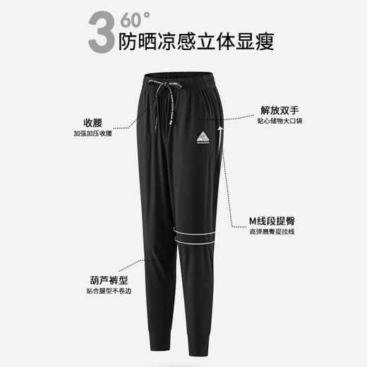 「夏季新款！男女同款冰丝裤」夏季速干裤男女冰丝防晒休闲裤修身显瘦垂感户外运动长裤下装 商品图3