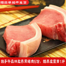 【赠品-单买不发货】赠品子午岭森林散养黑猪-带皮里脊【购5份猪肉带皮里脊1斤，价值79元】
