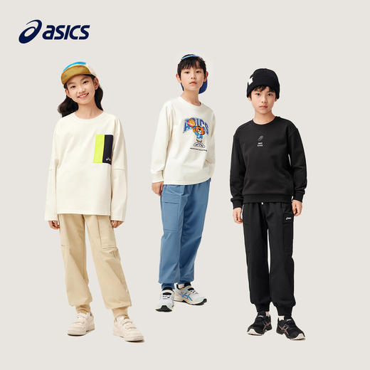 ASICS/亚瑟士童装中大童中性款梭织工装裤2024时尚百搭休闲工装裤 商品图4