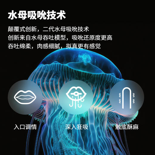 谜姬&得音联合出品 水母XS电动飞机杯男用自慰强震情趣 商品图1