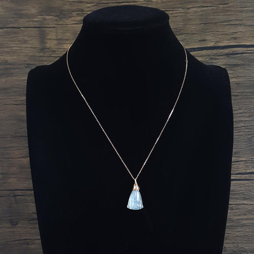 【天然正品】AU750精品玫瑰金镶冰种莲蓬造型翡翠（多子多福）吊坠项链170624XY13 商品图7