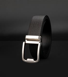 皮尔卡丹皮带男真皮腰带男士不锈钢板扣裤腰带爸爸男友商务牛皮裤带