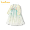 巴拉巴拉汉服女童连衣裙秋装新款童装儿童国风小童长袖襦裙潮 商品缩略图4