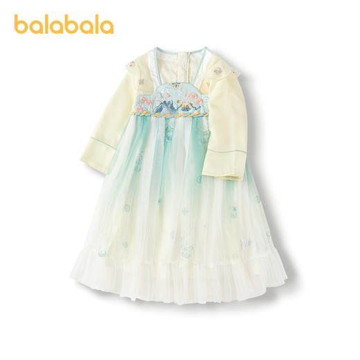 巴拉巴拉汉服女童连衣裙秋装新款童装儿童国风小童长袖襦裙潮 商品图4