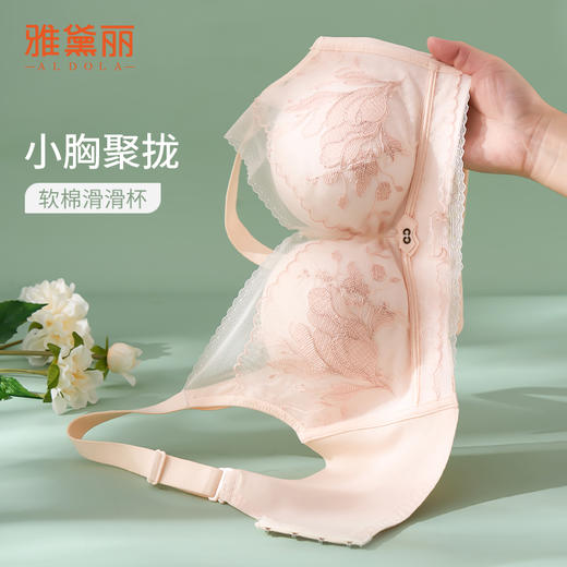 雅黛丽内衣聚拢小胸显大性感蕾丝文胸2024年新款收副乳防下垂胸罩 商品图0