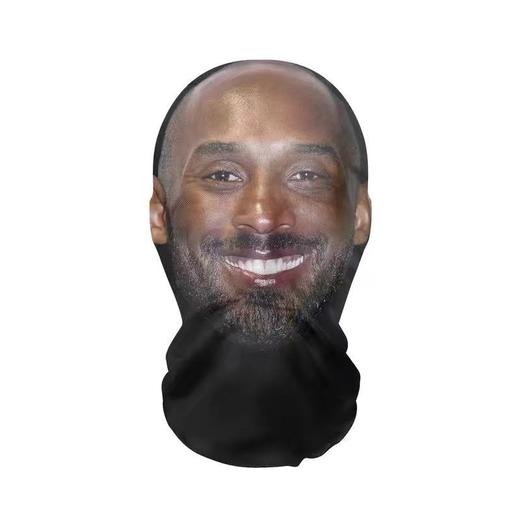 科比头套詹姆斯NBA库里直播搞怪面具搞笑人脸装扮恶搞球星面罩 商品图3