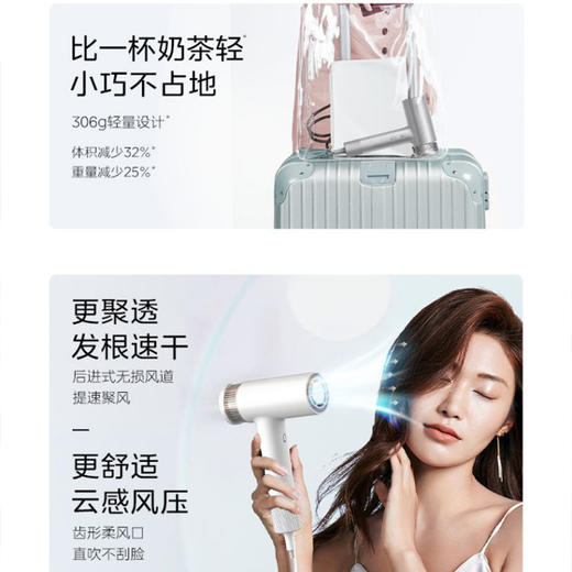 美的高速电吹风FG3钛金灰【分仓直发，72小时发货，周末节假日不发货】 商品图2