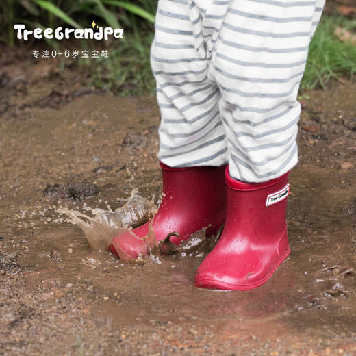 TreeGrandpa大树爷爷 出口品质 专注0-6岁宝宝鞋 赠鞋垫 防滑软底穿着超舒适 男女宝宝雨靴 商品图0