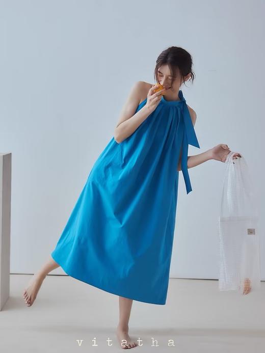 Vitatha番塔塔/21SS-DX05/忘忧草绑带挂脖连衣裙 商品图3