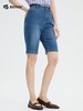 波顿女士春夏浅蓝色牛仔短裤高端美式休闲裤子LF656224 商品缩略图1