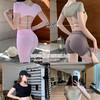 【限时秒】YOGACODE【火树银花系列】2024 方领性感露背短款运动T恤跑步健身上衣DST716 商品缩略图3