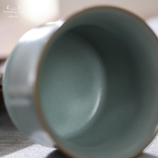 问鼎汝瓷复刻款天青竹律杯（小） 商品图3