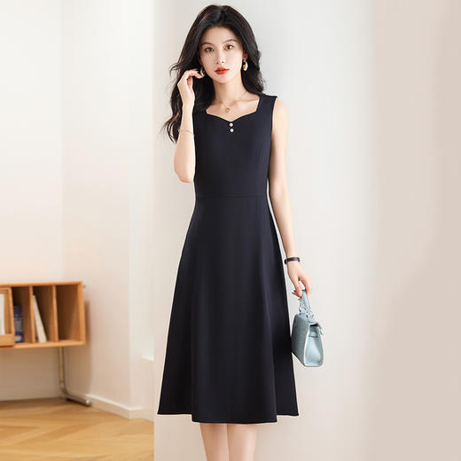 中式西装外套+无袖中长款连衣裙两件套QYM-TB-FD0912-Y 商品图3