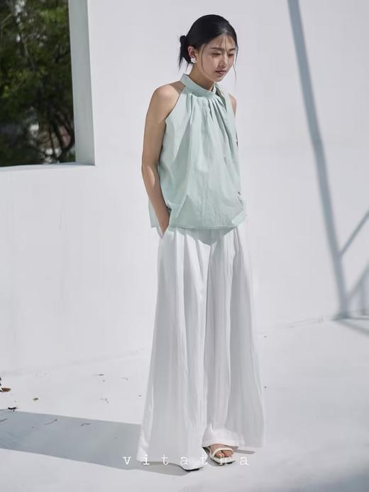 Vitatha番塔塔/21SS-TX10/露肩系带挂脖打结上衣无袖上衣背心 商品图5