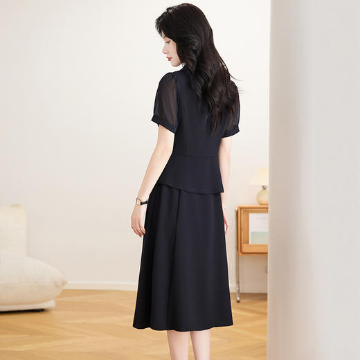 中式西装外套+无袖中长款连衣裙两件套QYM-TB-FD0912-Y 商品图2