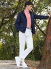 波顿男士春秋季连帽深蓝色夹克美式休闲高端夹克MJ007124 商品缩略图3