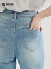 【长腿翘臀】波顿高端女高腰牛仔阔腿裤宽松慵懒休闲LE290123 商品缩略图4
