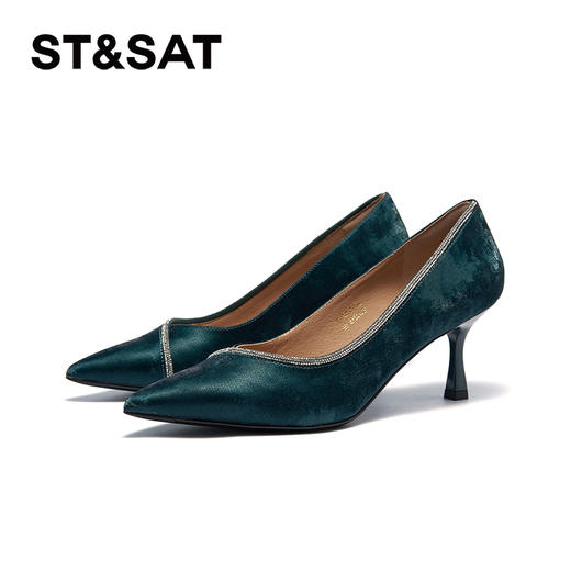 星期六优雅钻条尖头细高跟SSC3111094 商品图8