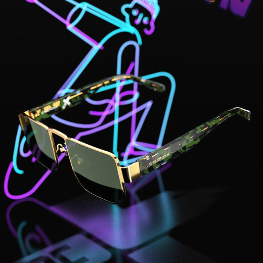 EYECROXX乘号眼镜-高级感痞帅防紫外线偏光太阳镜XS20006 商品图3