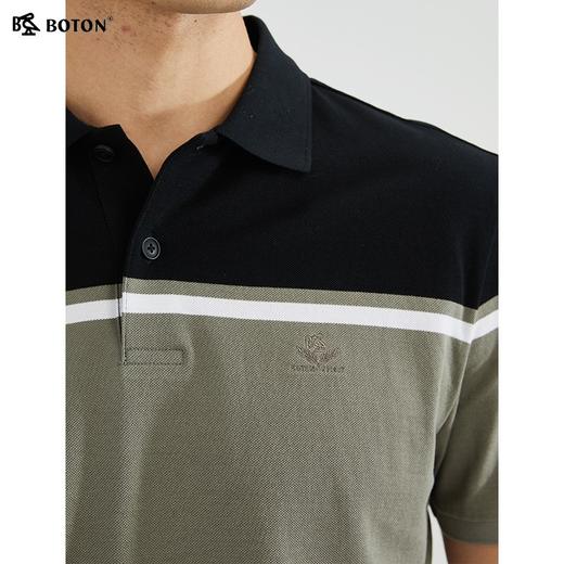 【时尚清爽】波顿春夏男士条纹户外休闲短袖运动简约polo衫MT956223 商品图3