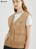 【全棉高密】波顿春秋女卡其色马甲外穿宽松户外休闲高端LJ900123 商品缩略图1