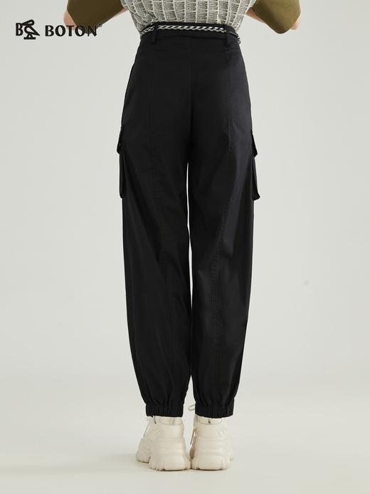 【休闲干练】波顿春秋高端女士高腰工装长裤宽松户外中性LE293123 商品图1