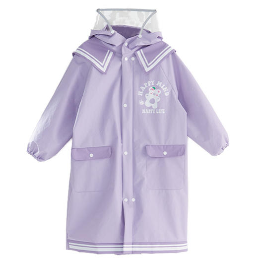 【专柜同款 暴雨级防水面料！ 赠收纳袋】Kk.儿童雨衣萌趣动物森林系列  百变天气从容应对 挡雨不湿脸 雨天出行0负担 商品图4