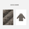 刘一一&COCO ZONE 冬季中长款连帽复古牛角扣羊毛外套 23C30783 商品缩略图2