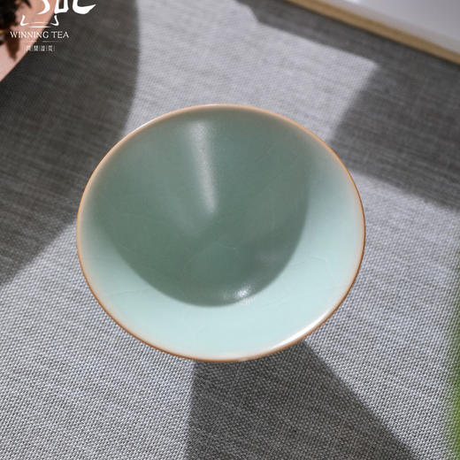 问鼎汝瓷复刻款精工款天青斗笠杯（小）（缺货） 商品图1