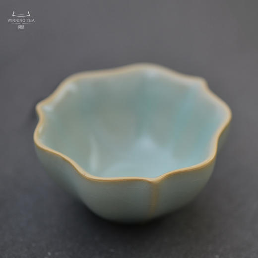 问鼎汝瓷鼎峰系列天青老款三叶杯 商品图0