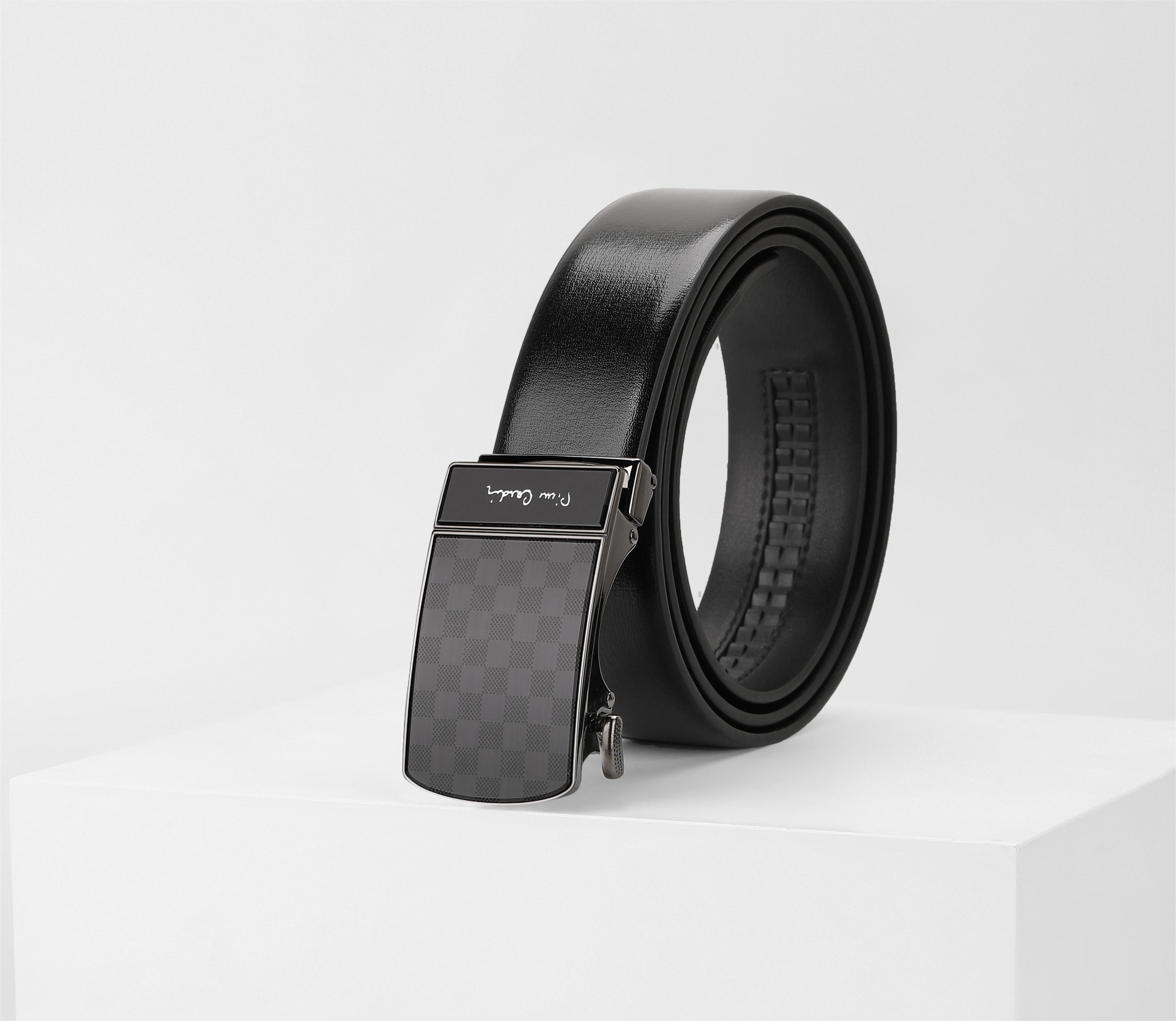 皮尔卡丹皮带男真皮腰带男士商务休闲自动扣高档官方正品牛皮裤带