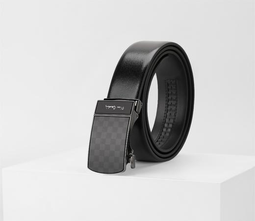 皮尔卡丹皮带男真皮腰带男士商务休闲自动扣高档官方正品牛皮裤带 商品图0