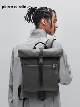 皮尔卡丹正品双肩包商务简约电脑背包大容量男士旅行包新款