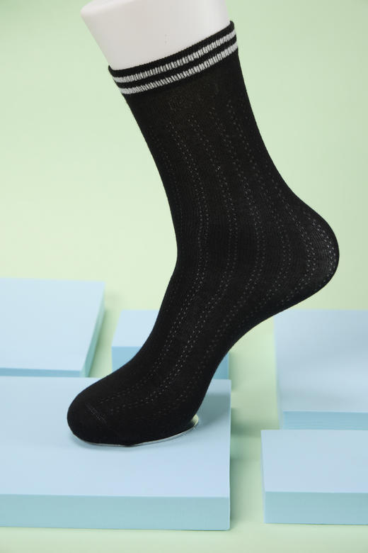 2024新款儿童网面直板袜无骨精梳棉袜【2413201】 商品图2