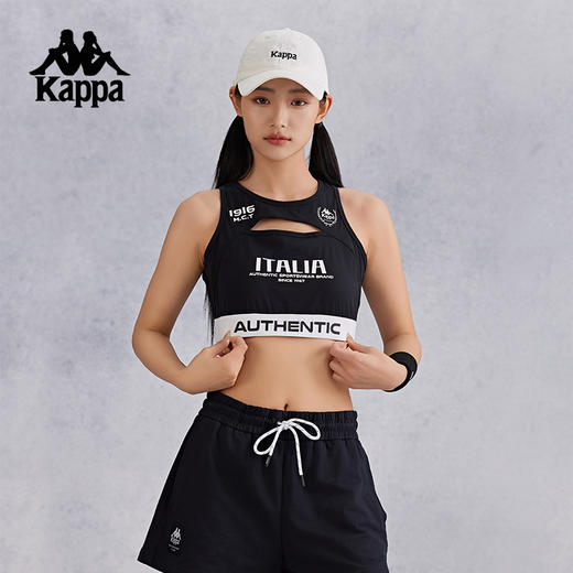 Kappa球衣卡帕背靠背足球吊带背心女夏外穿2024新款运动上衣女款KPDHCVV60 商品图2