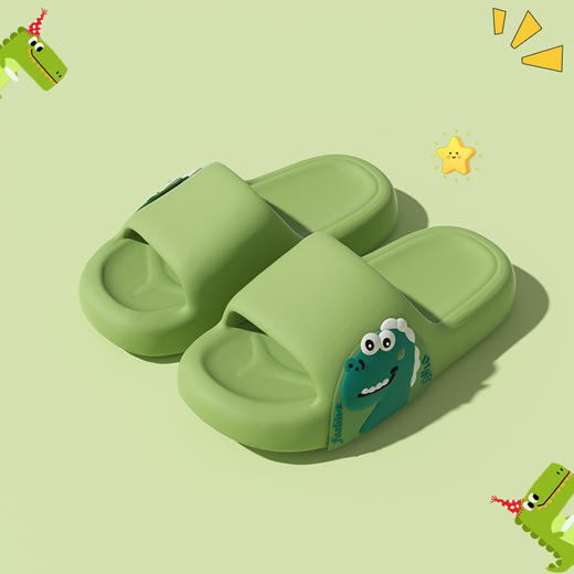 【踩屎感亲子拖鞋】Q弹才带劲儿童拖鞋男童，弹力EVA鞋底回弹力超好，贴合脚型不累脚，男孩夏季家居洗澡中大童亲子时尚外穿凉拖鞋QQ 商品图6