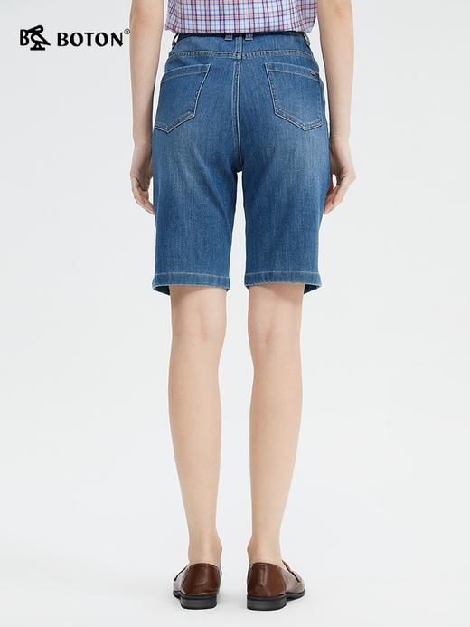 波顿女士春夏浅蓝色牛仔短裤高端美式休闲裤子LF656224 商品图2